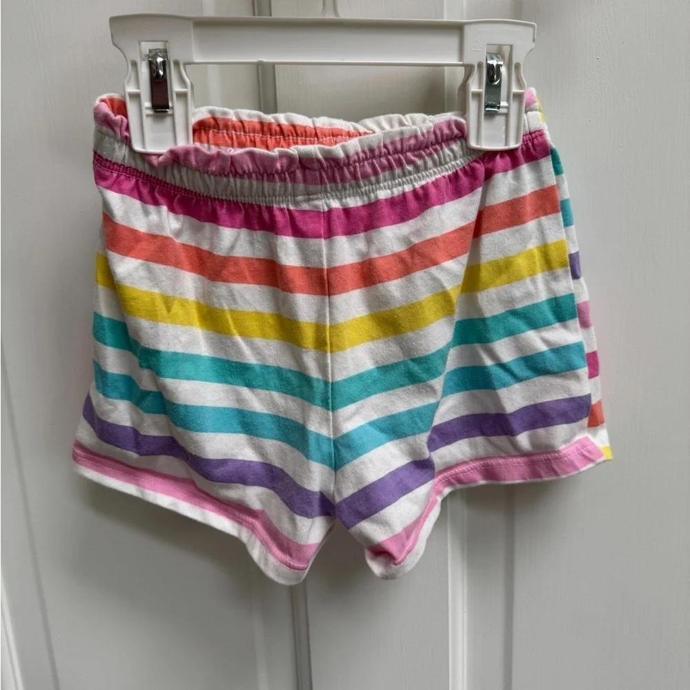 The Children's Place 18-24M Girls Rainbow Striped Soft Shorts